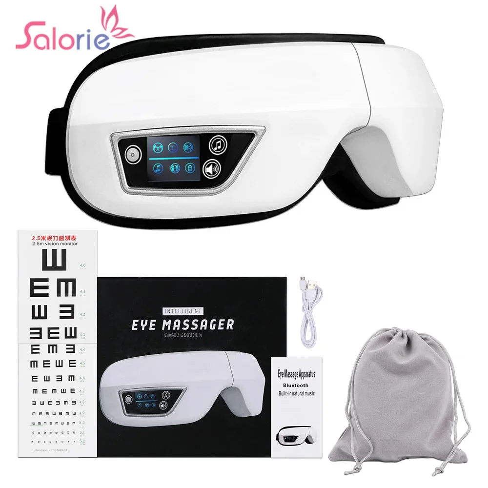 Eye Massager Smart Airbag Vibration  Eye Care Instrumen Heating Bluetooth Music Relieves Fatigue And Dark Circles Remove Weary