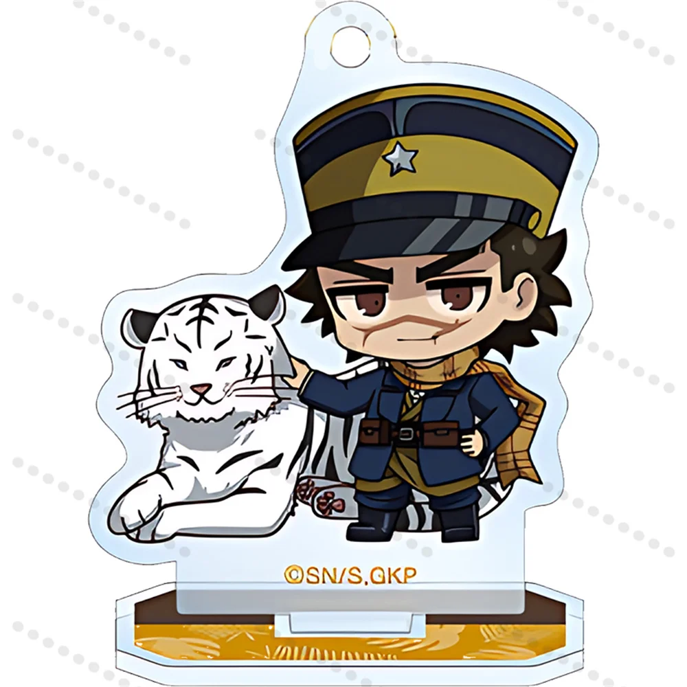 CartoonHot  Anime Golden Kamuy Acrylic signboard Model Cute Animal Photo Series Collectible Goods Fan gift 10cm