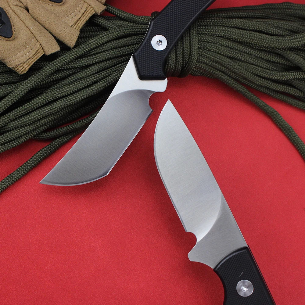 Military Hunting Knives Utility Fixed Blade Knife Outdoor Edc Survival Tools D2 Steel Straight Knives for Fishing Barbecue