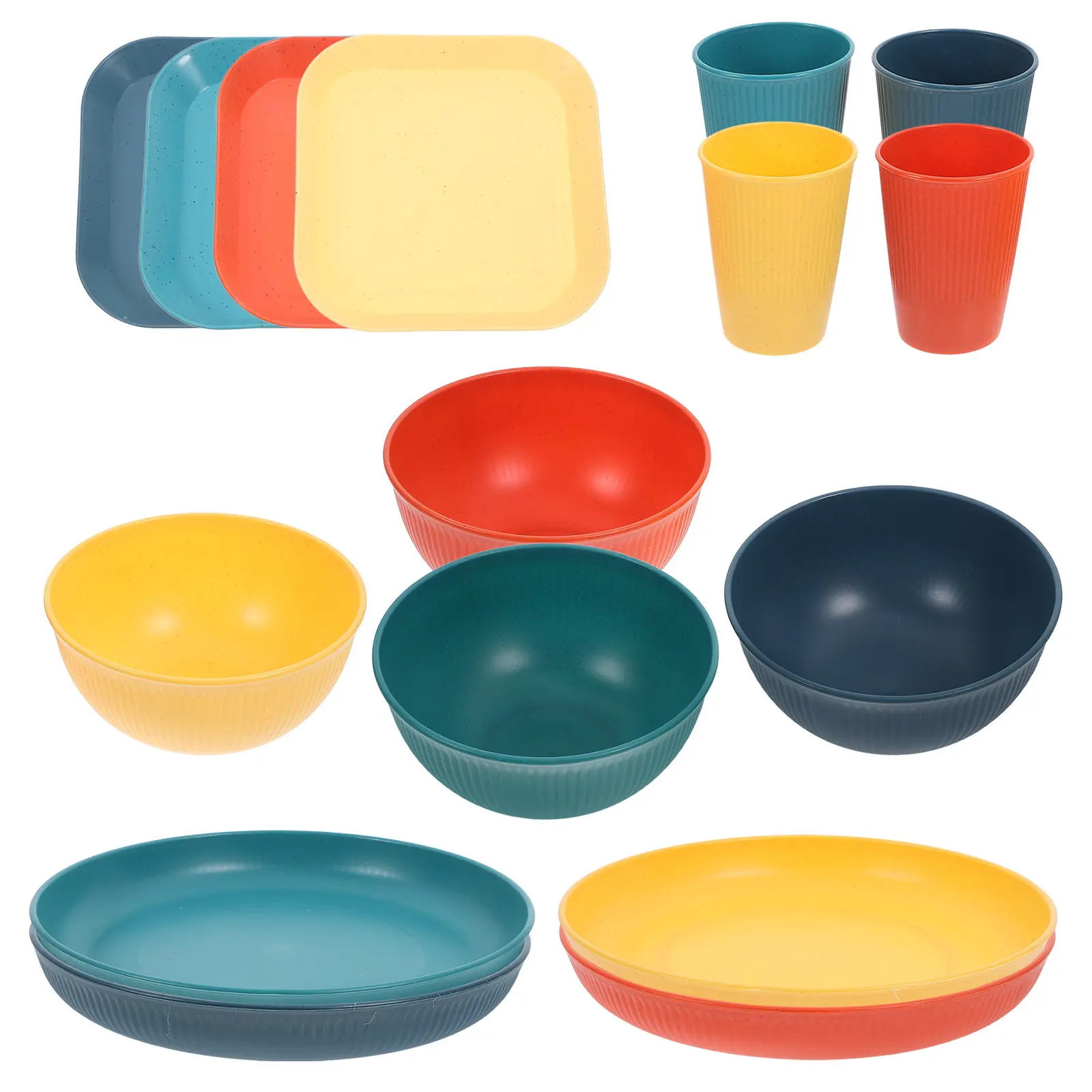 set-di-stoviglie-da-esterno-infrangibili-piatti-ciotole-tazze-stoviglie-leggere-per-campeggio-e-feste-set-di-piatti-e-ciotole