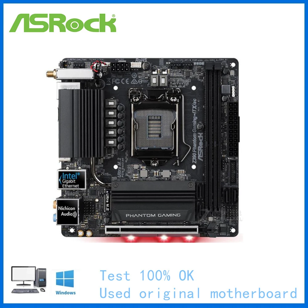 

Z390 Phantom Gaming-ITX/AC Материнская плата LGA 1151, DDR4