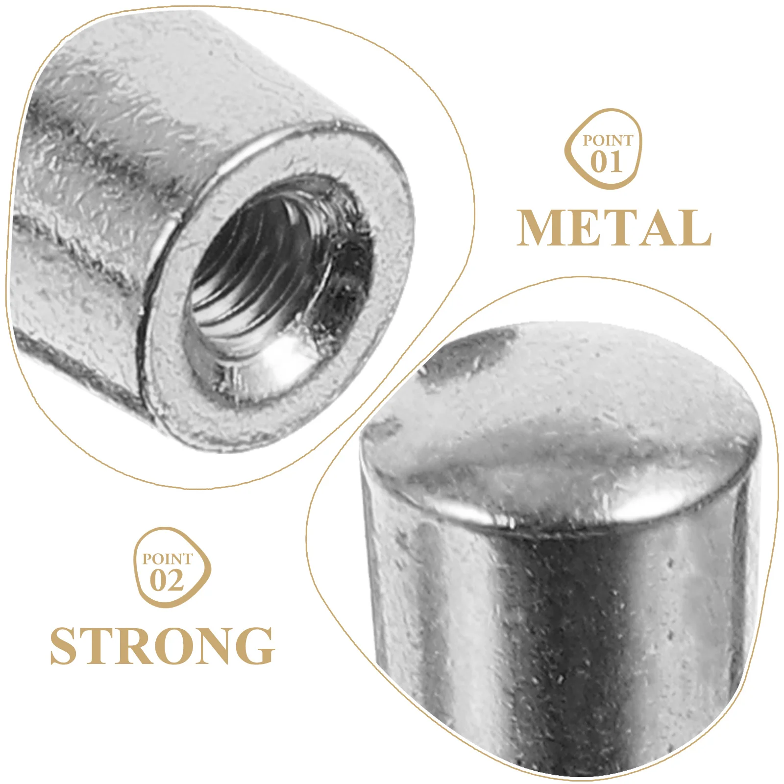 

2 Pcs Electric Guitar Gear Cap Guitars Toggle Cover Knob Parts Metal Caps Tip Pedal