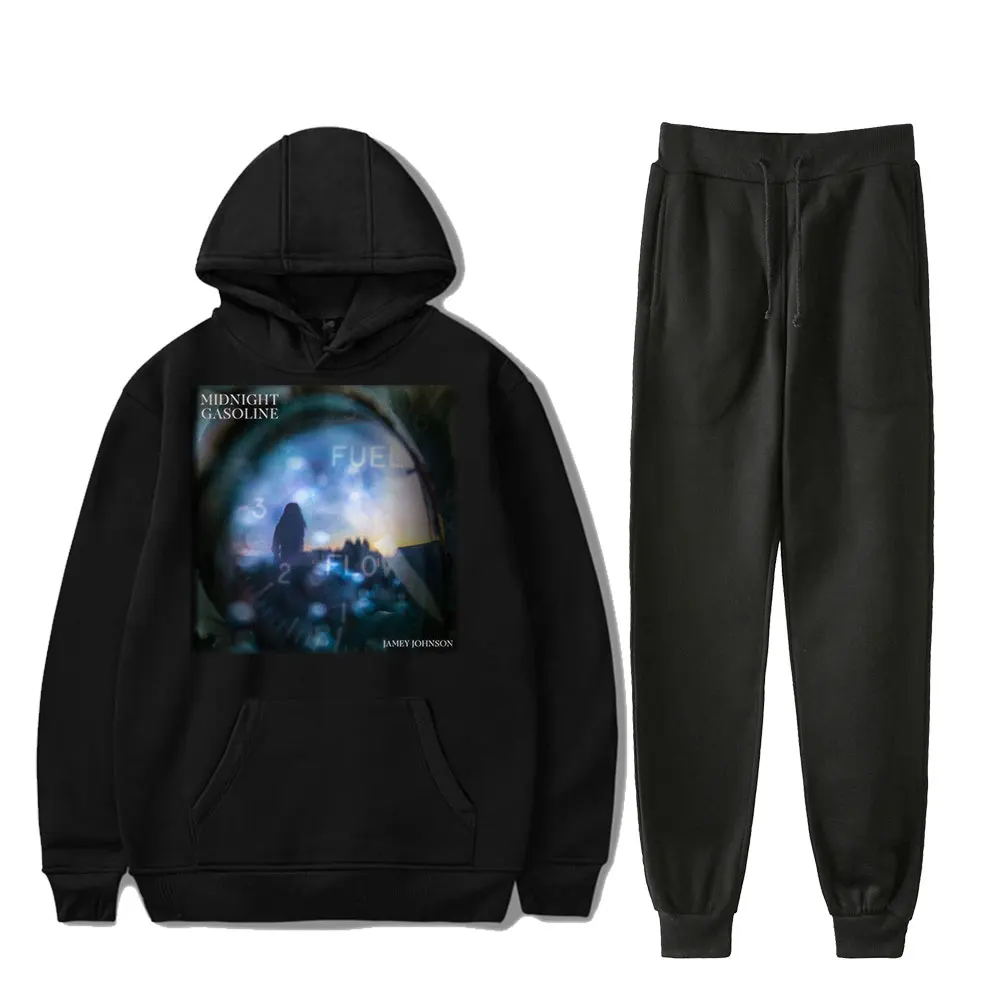 Midnight Gasoline Jamey Johnson Hoodies Jogger Pants Two Piece Set Sweatshirts+Sweatpants Men Women's Set