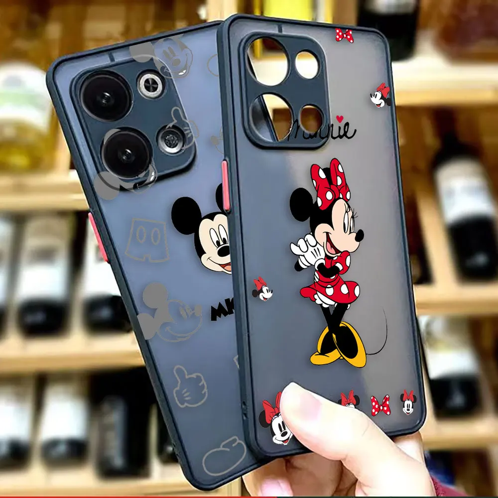 Matte Phone Case for OPPO RENO 8 8T 7Z 7 6Z 6 5 4 3 PRO PLUS 4G 5G Silicone Case Funda Capa Shell Pretty M-Mickey M-Minnie Mouse