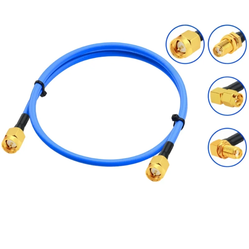 High-frequency RF Test Cable SMA Male to Female Straight and Right Angle Connector SS402 Cable