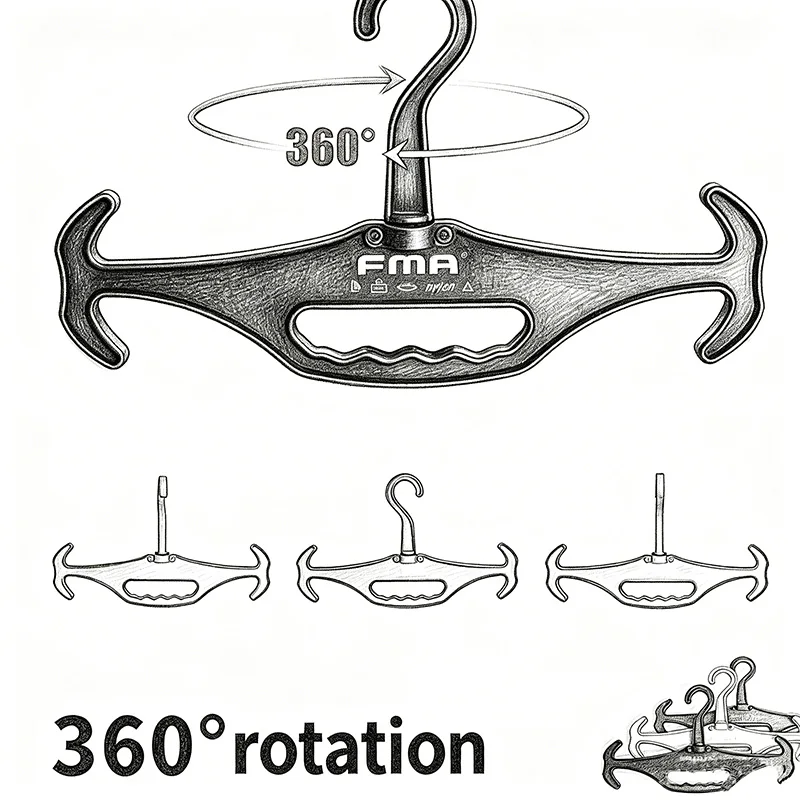 new-tactical-fma-second-generation-lightweight-heavy-duty-vest-hanger-360-degree-rotatable-75-kg-load-ultra-light-design