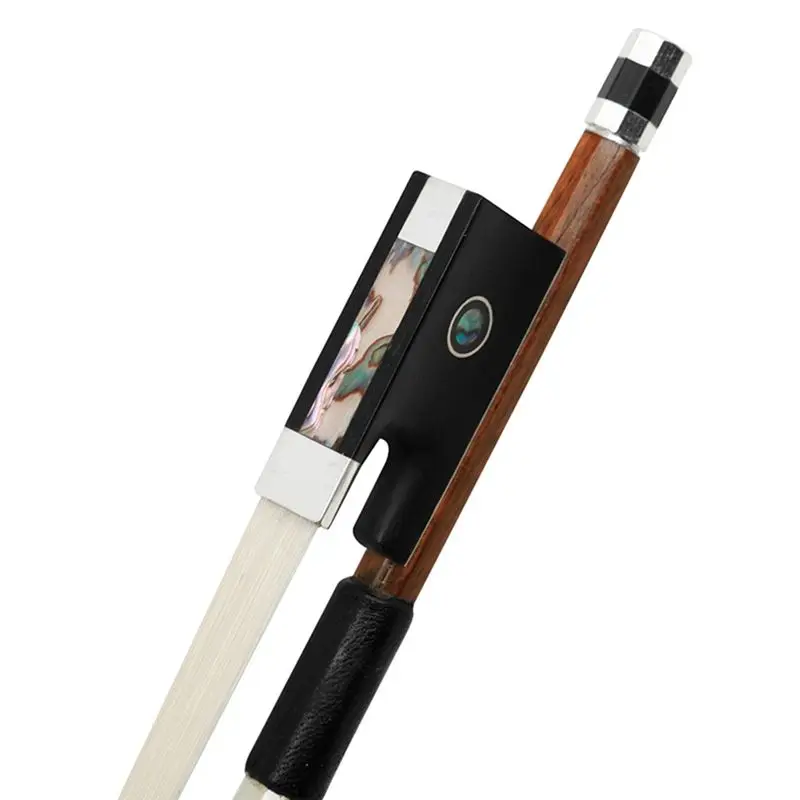 

TUREBG QA-19 Violin Bow 4/4 Brazilian Mahogany Pure Horsetail Color Line Silver Silk Sheepskin Hand Tote Bow