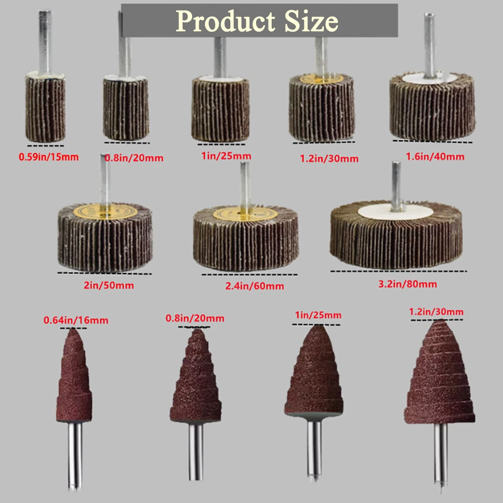 80 حصى 6 مللي متر الرملي رفرف القرص طحن عجلة بت 15-80 مللي متر طحن الصنفرة جلخ رئيس ل مطحنة دوارة أداة تلميع الطاقة #2