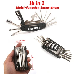 For Benda Chinchilla 500 Bd500 Bd300 Rock 300 Zinc Alloy 16 In 1 Screwdriver Tools Tire Repair Maintain Motorcycle Accessories