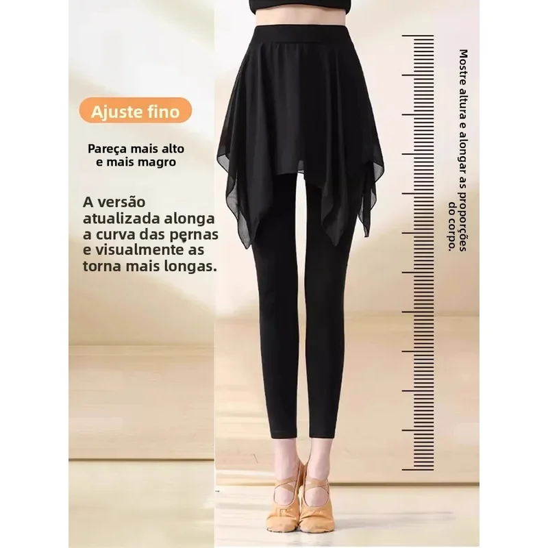 Black Ballet Dance Skirt Adult Half-length Briefs Practice Suit Butt Covering Skirt A-line Short Skirt for Latin Dance