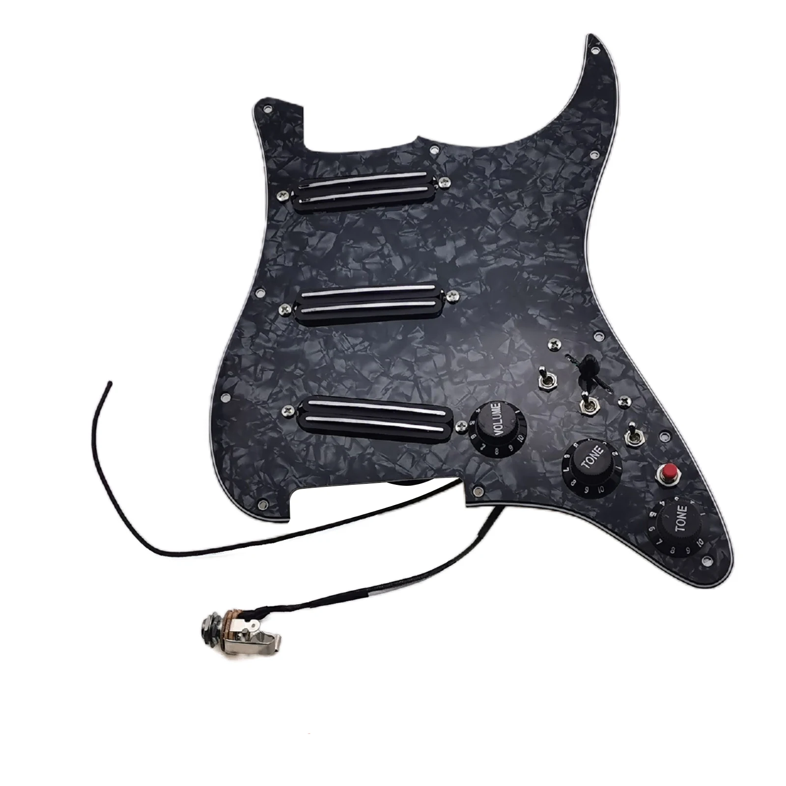 

Guitar Pickups SSS Small Double Track Humbucker Pickups 16-Way Tone Combin type fully loaded pickguard Pickups Set