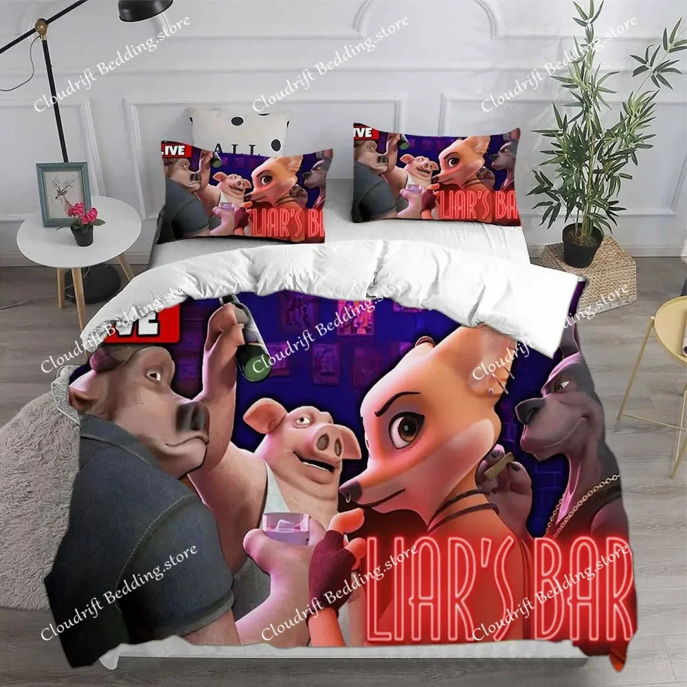 New Game Liar's Bar Bedding Sets Quilt Bed Cover Comforter Duvet Cover Pillow Case  Kids Adult Bedroom Decoration
