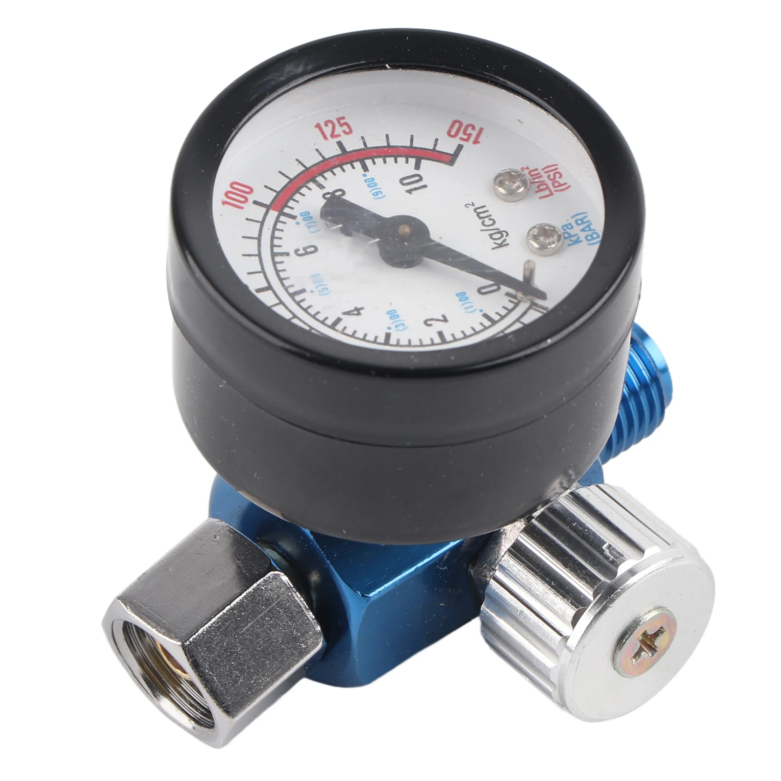 1/4 Spray Paint Gun Air Pressure Regulator Pressure Gauge Pneumatic Tool Accessory Spray Gun Regulator Air Pressure Regulator