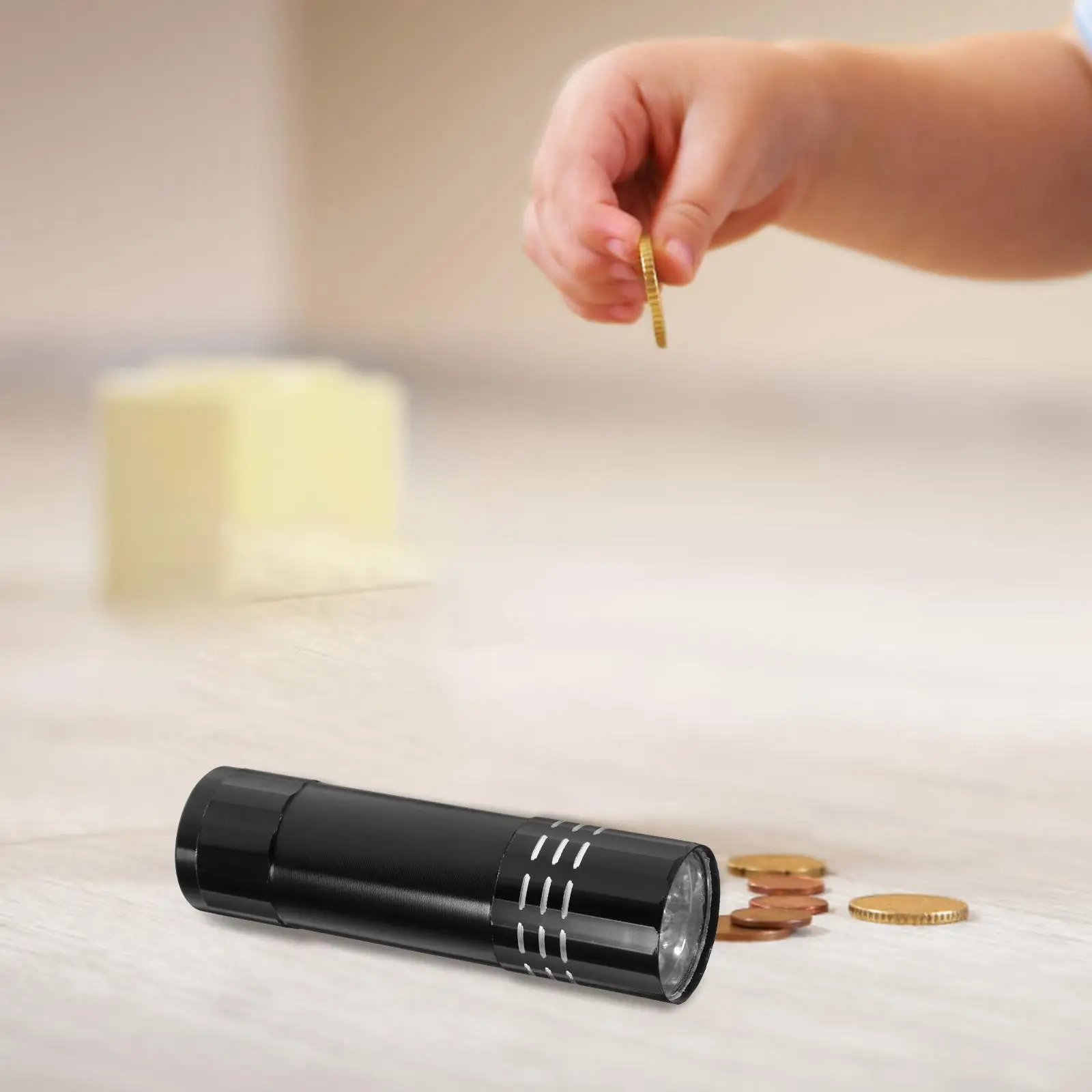 Flashlight Hiding Box UV and Containers Money Secret Small Tools Can Aluminum Alloy Safe Man