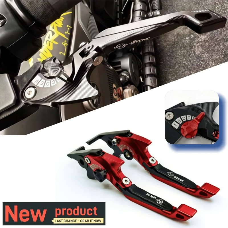 

5D shark head style For Kawasaki GPZ1100/ABS 1995-1998 VN1600 Classic+Tourer 2003-05 Motorcycle foldable adjustable handle lever
