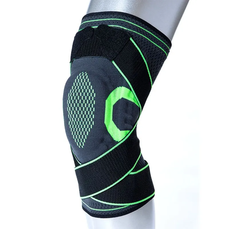 Knee Sleeve Support Brace Sports Compression with Pressure Belt for Joint Pain With Side Stabilizers & Patella Gel Pads