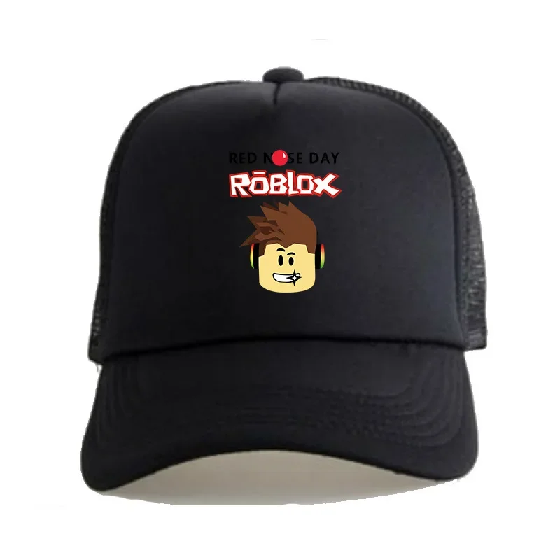 Game Surrounding ROBLOX Hat Cartoon Baseball Cap Peaked Cap Men and Women Casual Sun Visor Net Cap Summer Breathable Sun Hat