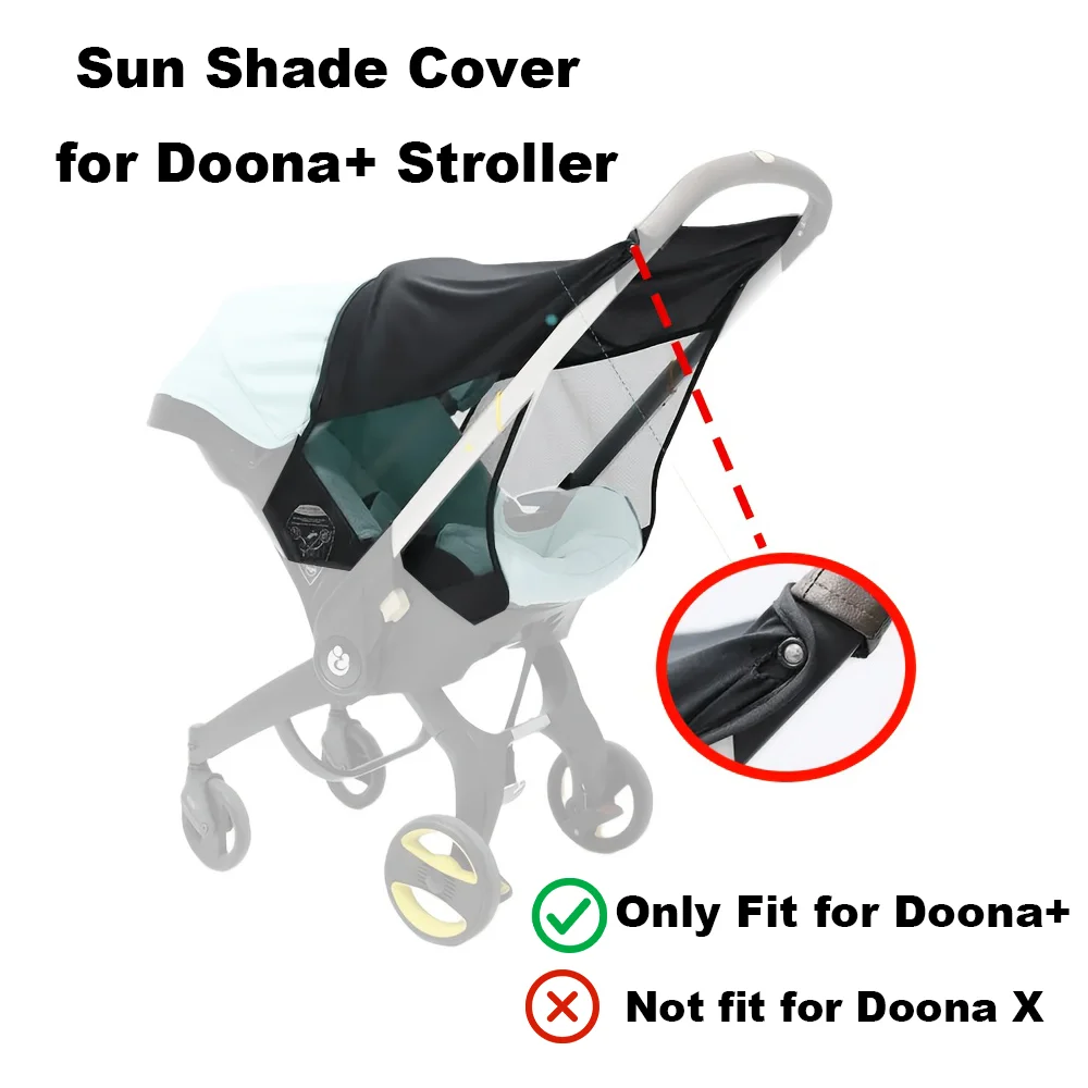 Sonnenschutzabdeckung für Doona+, Vollständiger UV-Schutz für den Sommergebrauch im Freien, Kompatibel mit Doona+ Kinderwagen, Buggy