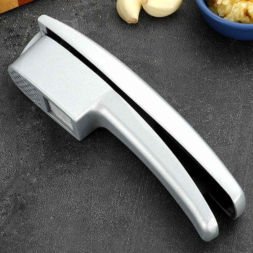 Slicer Aluminum Alloy Manual Garlic Press Kitchen Tool Home Use Thin Slicing Non-Leak Compact Lightweight Ergonomic Handle