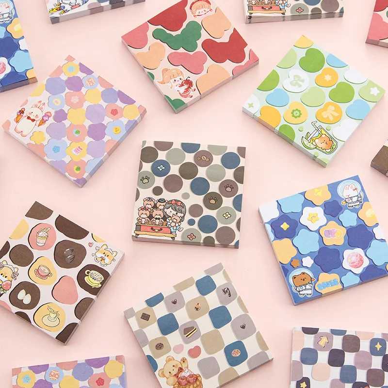 

Подарочные офисные школьные принадлежности, оптовая продажа, прочные клейкие заметки, стиль сообщений, милая мультяшная девушка, красивый студент, каваи, милый