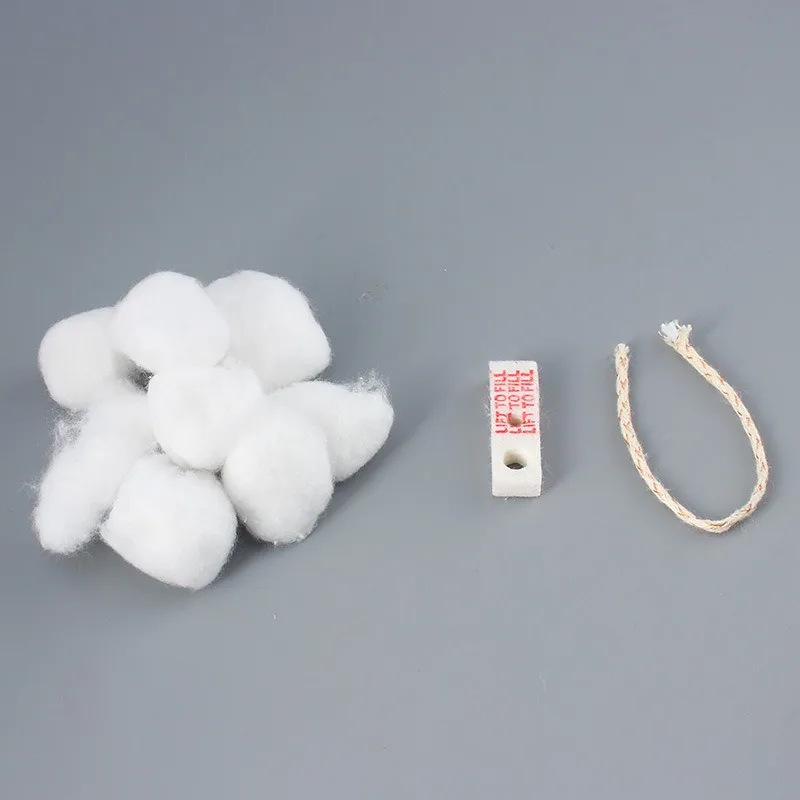 

High Quality 1 Set Lighter Oil Absorbent Cotton Wicks Pads Kit Replacement Parts Lighters Smoking Smoke Accesoires lighters
