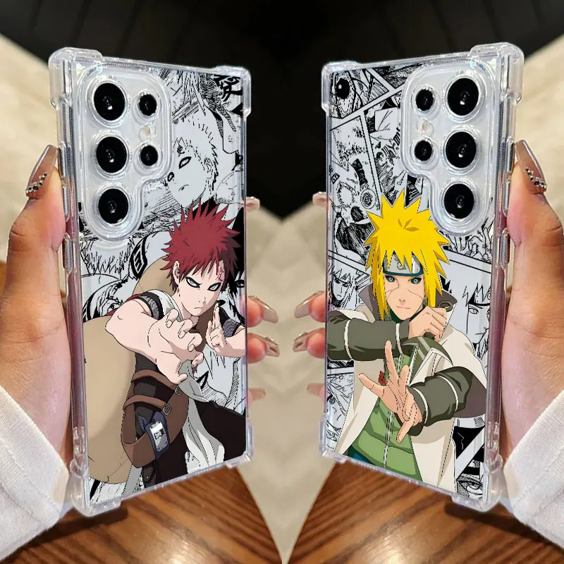 Gaaras Namikazes Itachis Anime Clear Phone Case For Samsung Galaxy S26 S25 S24 Ultra S23 S22 Plus S21 S20 S26FE Shockproof Cover