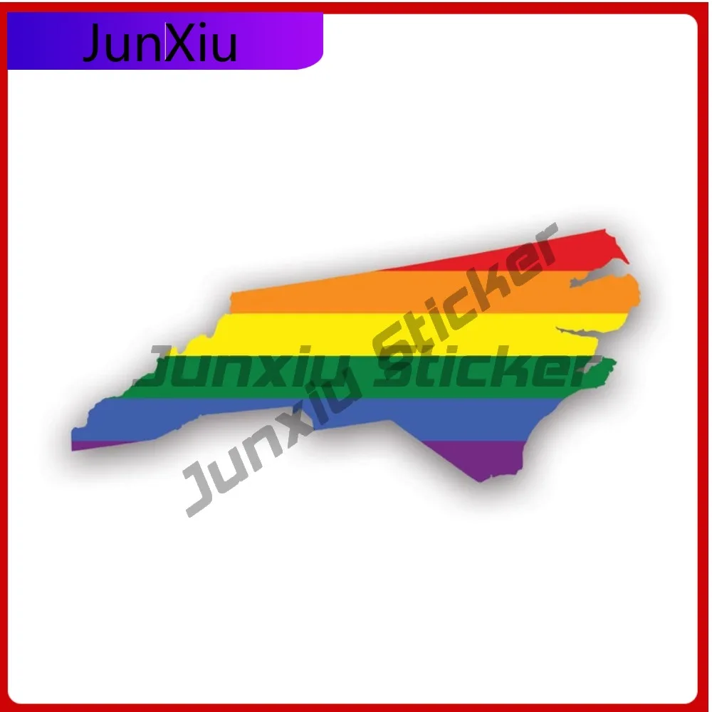 

North Carolina State Sun Resistant Fade Resistant Cartoon For Laptop Bumper Helmet No Residue Removable Accessories Cool