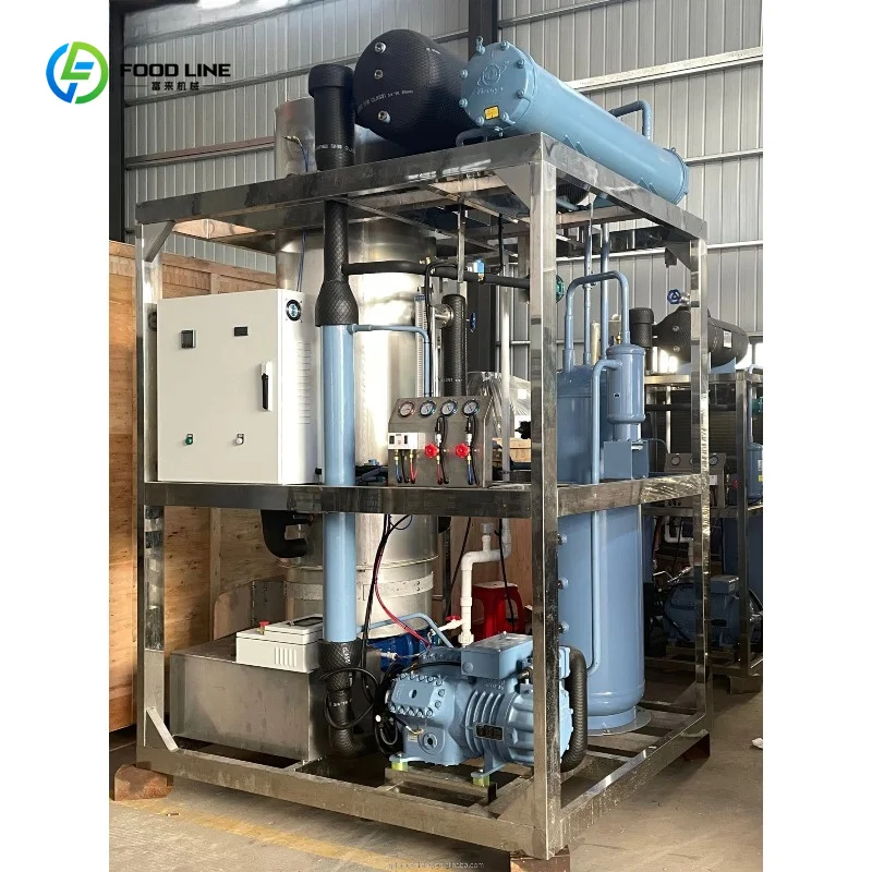 Industrial Tube Ice Maker Machine Air Cooling Type with Packing Function