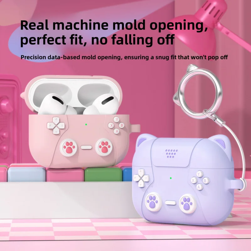 

Applicableairpodspro3Earphone Sleeves Apple Cute Silicone Bluetooth Earbuds Caseairpodspro3Protective Sleeve