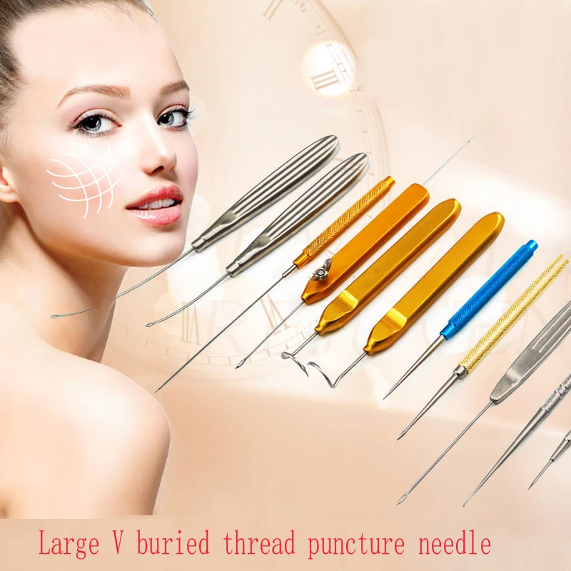 Thread carving equipment, embedding thread, open needle, breaker guide, trocar, plastic thread carving, large V puncture needle,