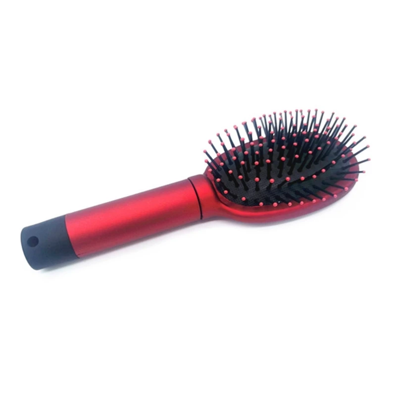 Convenient Concealment Box Round Hair Brush Travel Hairbrush Ornament