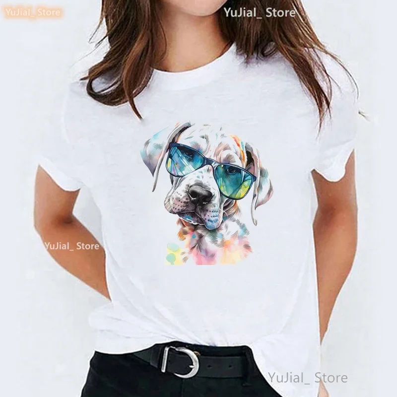 

Bernese Mountain/Dachshund Animal Print Pink T Shirt Women Clothes 2024 Kawaii Dog Lover Tshirt Girls Summer Tops Tee Shirt