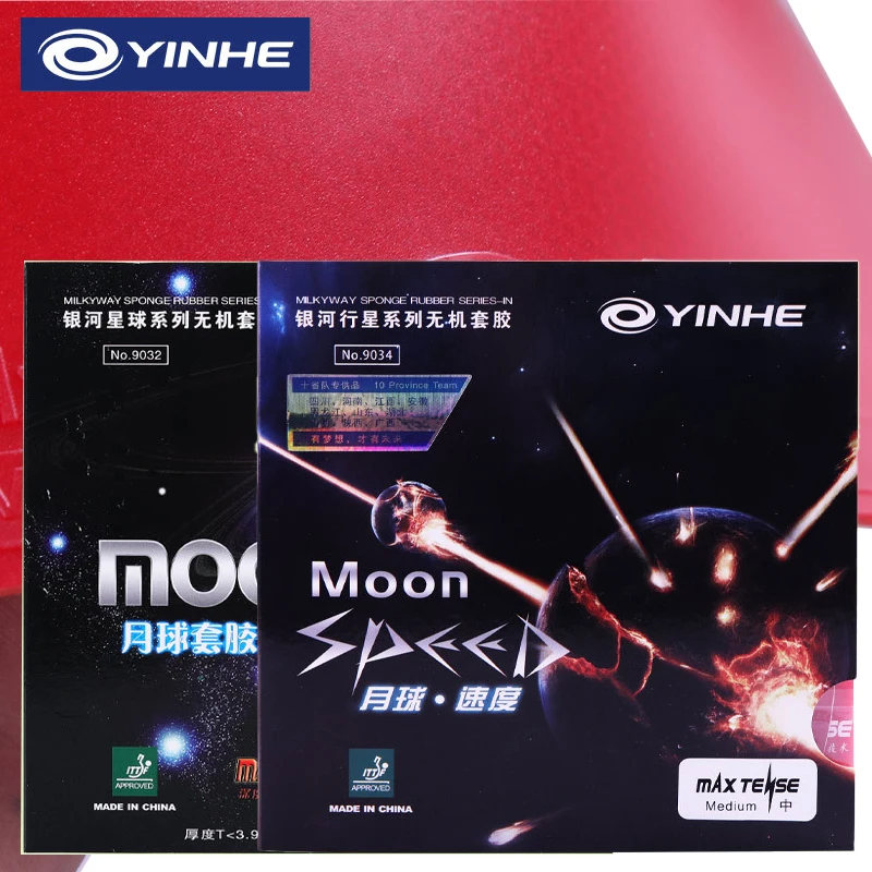 YINHE Moon/Moon Speed Table-tennis Rubber Sheet Pimples in No-Sticky Loop Fast Break New Rug with Soft/Medium Sponge for Athlete