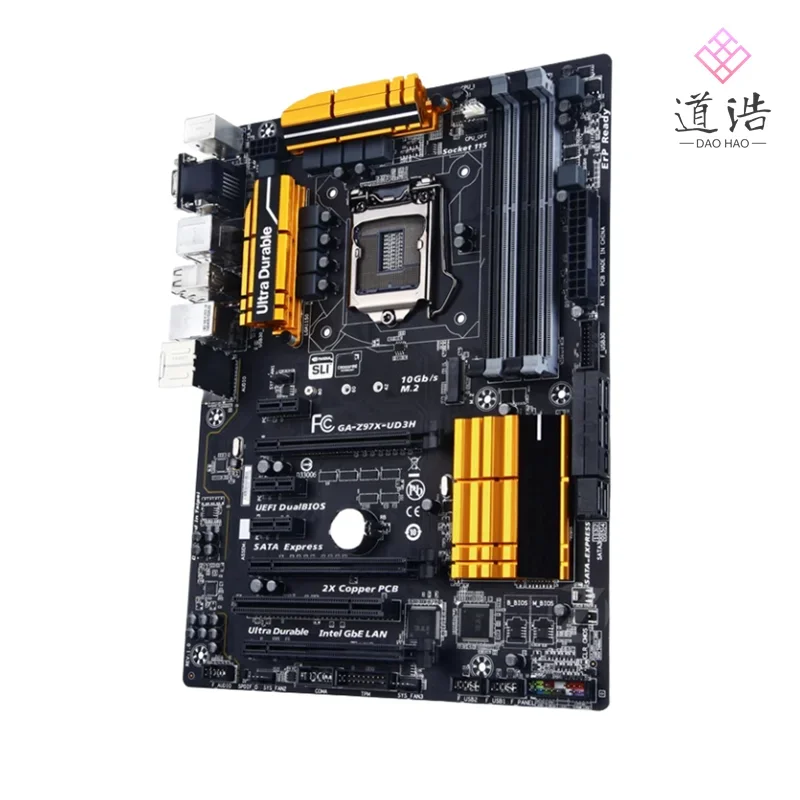 For GA-Z97X-UD3H Motherboard 32GB M.2 USB3.0 USB2.0 SATA III LGA 1150 DDR3 ATX Z97 Mainboard 100% Tested Fully Work