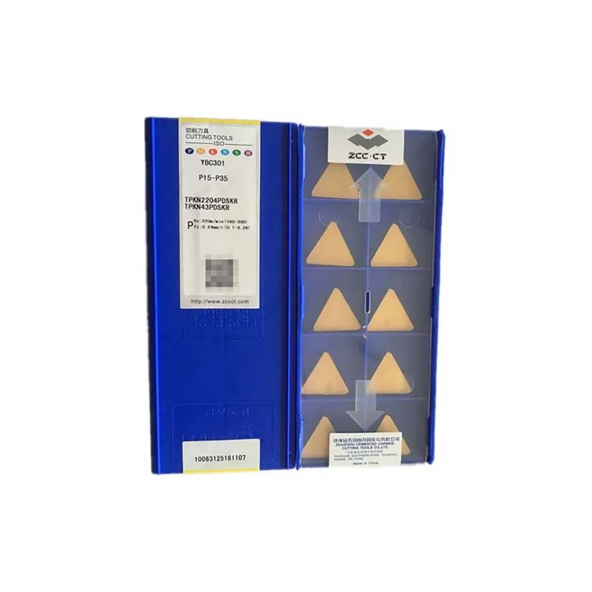 Hoja de fresado facial Original ZCC CT TPKN TPKN22 TPKN2204 TPKN2204PDSKR YBG205 YBC301 YD201 YBM351 YBG302