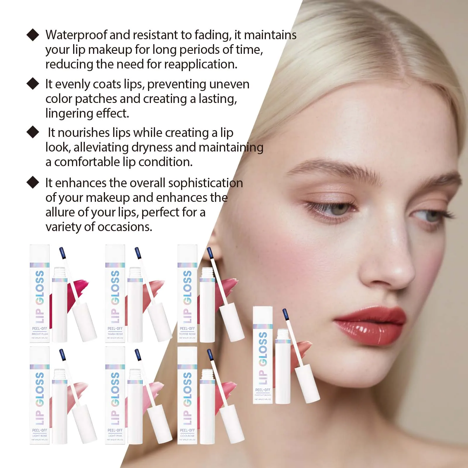 مقاوم للماء بطانة الشفاه الشفاه كونتور مقاوم للتلطخ نقل مقاومة المسيل للدموع ملمع الشفاه تقشر الشفاه وصمة عار الشفاه الصقيل مستحضرات التجميل 4 مللي #6