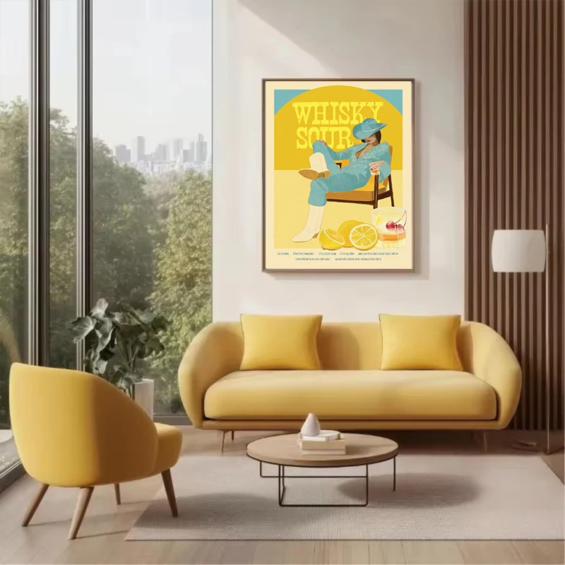 Póster de arte de pared con pintura en lienzo de Cosmopolitan Cocktail Dirty Gin Martini Cheers para decoración del hogar y habitación de niñas