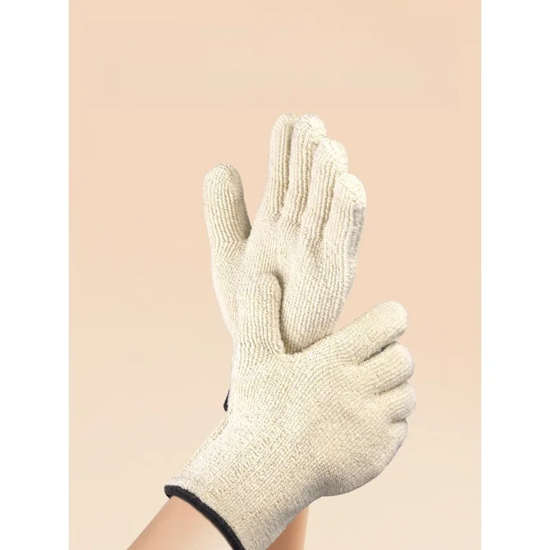 Thickened Breathable Gardening Gloves, Heat Resistant Soft Work Gloves with Dexterous Separated Fingers for Workshop & Garden