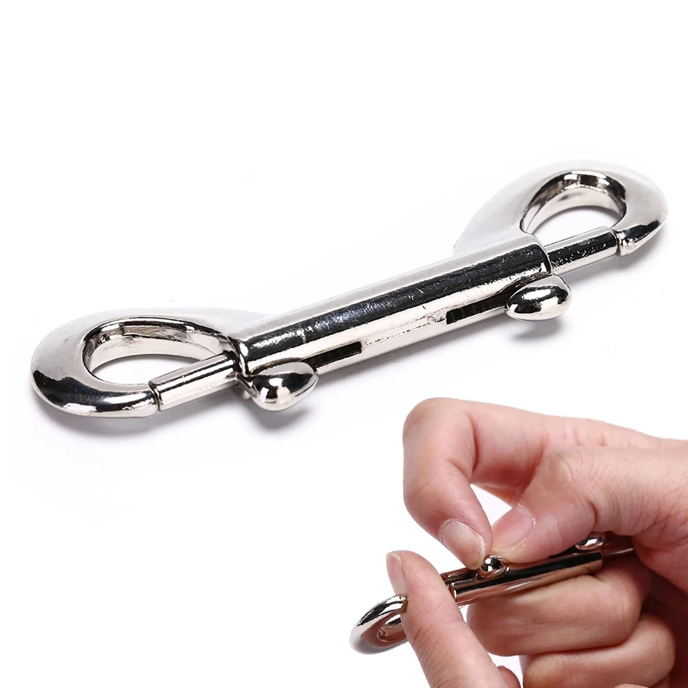 Adult Products Double Ended Metal Restraint Handcuff Stainless Steel Bondage Hook Convenient Connection Lock Sex Toy Couple Game