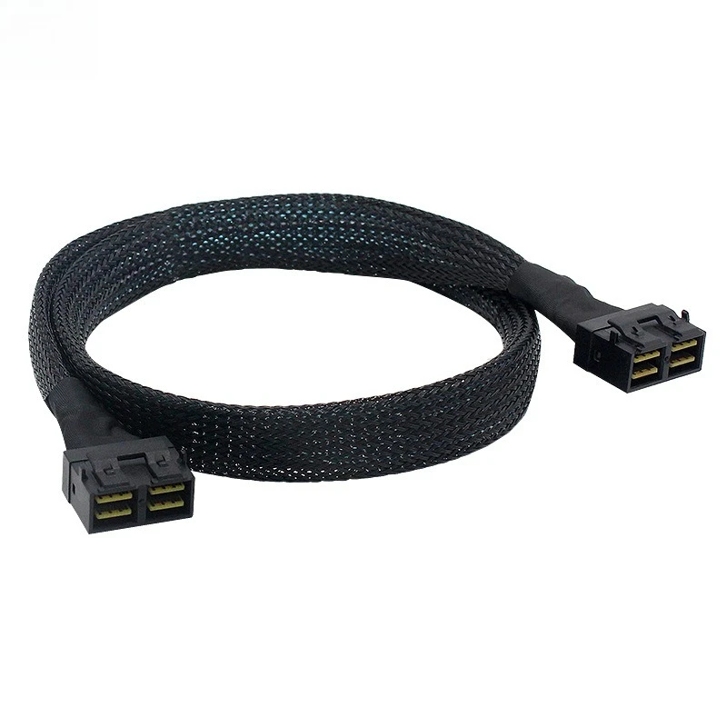 Dual-port MINI SAS HD 8643 8I To MINI SAS HD 8643 8X High-speed Server Cable Length Optional 0.5M 1M