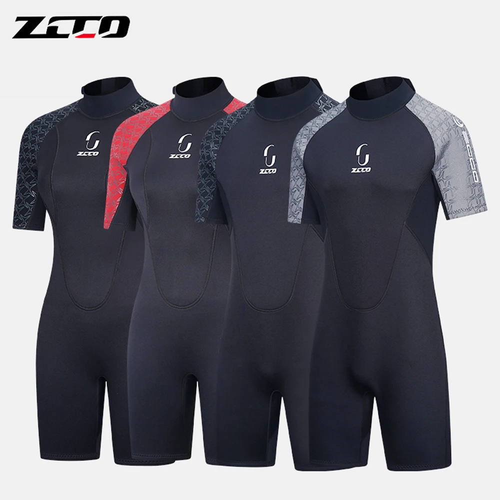 Men Wetsuit 3MM Neoprene Short Sleeve Women Surf Scuba Diving Suit Equipment Underwater Spearfishing Kitesurf Equipment Swimwear