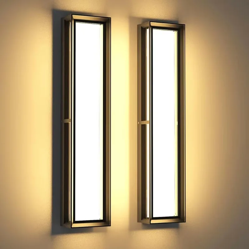 Dimmable Wall Outdoor Lamp 24 Inch Stock Weatherproof Contemporary Outdoor Sconces Balcony Courtyard Construction