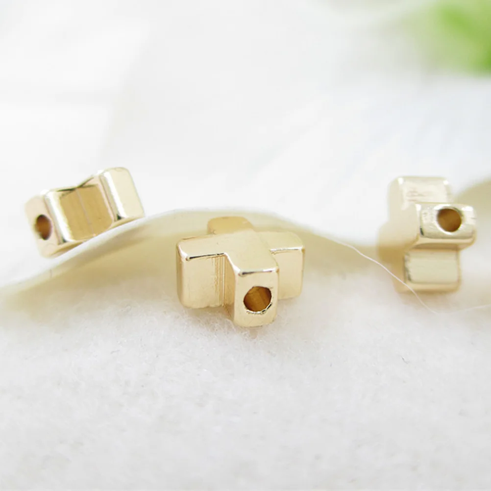 

20 Pcs Four-leaf Beads Bracelet Beading Kits DIY Scattered Cross Jewelry