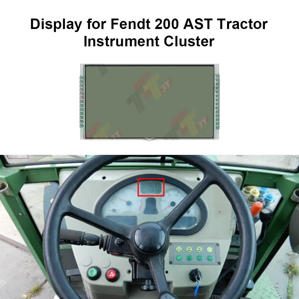 Display LCD 13+14 pin per riparazione pixel cluster strumenti trattore Fendt 200 AST