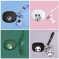 For Haylou W1 ANC case Cartoon Astronauts/Pandas/Cat Animal silicone Earphones Cover Cute for Haylou W1 case