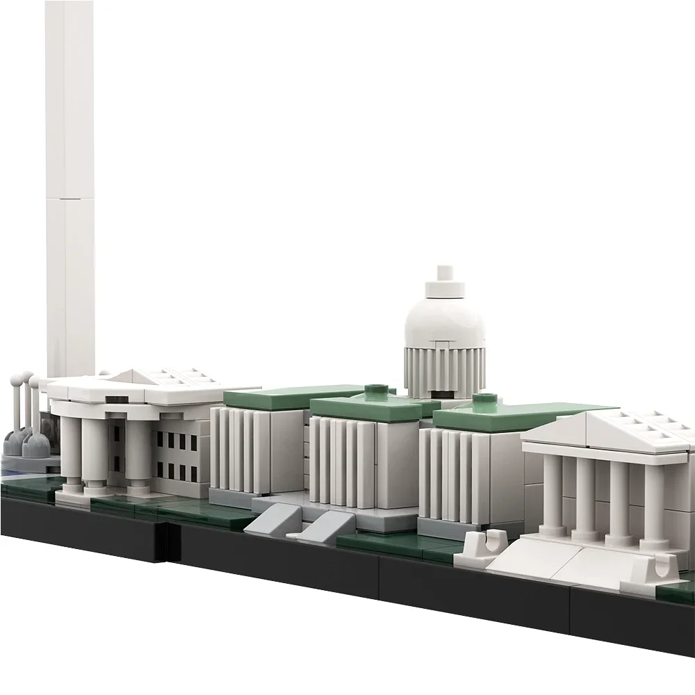MOC nueva ciudad Washington DC Skyline modelo Kit de bloques de construcción ciudad casa ladrillos montar rompecabezas DIY juguetes niños regalos de cumpleaños