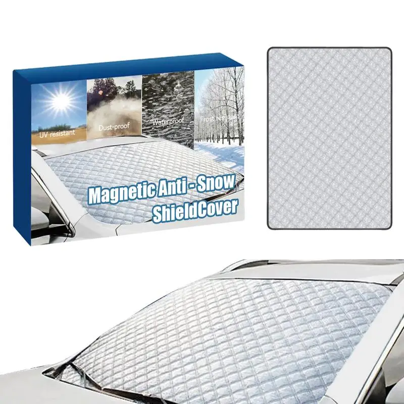 

Magnetic Car Snow Shield Frost Guard Cover Anti-Snow Windshield Cover Waterproof Dustproof UV-resistant Cover Winter Car Supply