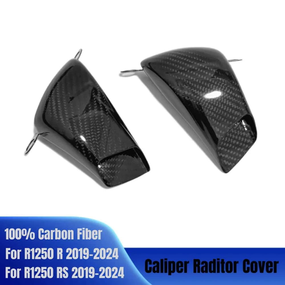 

For BMW R1250 R / R1205 RS 2019 - 2023 2024 100% Carbon Fiber Motorcycle Front Brake Air Duct Caliper Radiator Cover