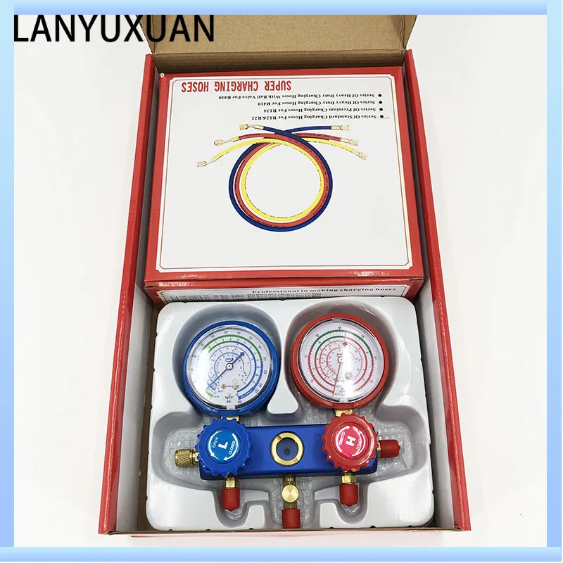 

R410a air Conditioning Refrigeration Manifold Gauge with 36" Hose Long