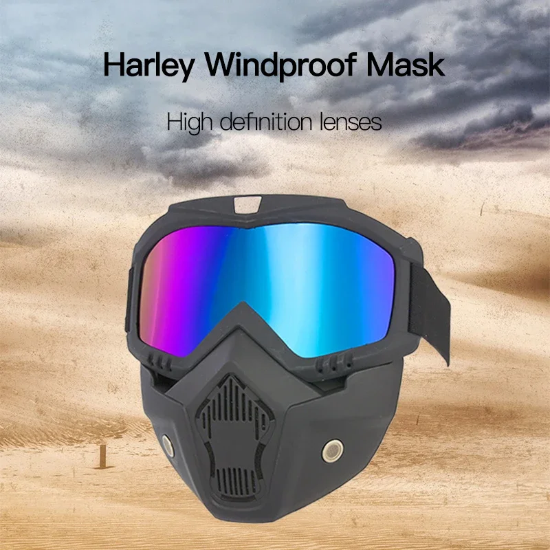 Motorcycle Windproof Mask Goggle HD Outdoor Sport Glasses Eyewear Riding Motocross Summer UV Protection Sunglasses